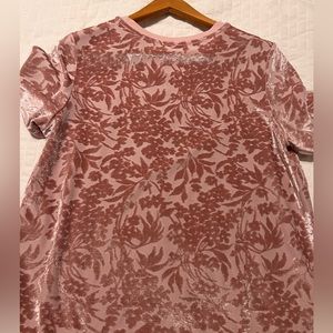 A New Day floral velour top